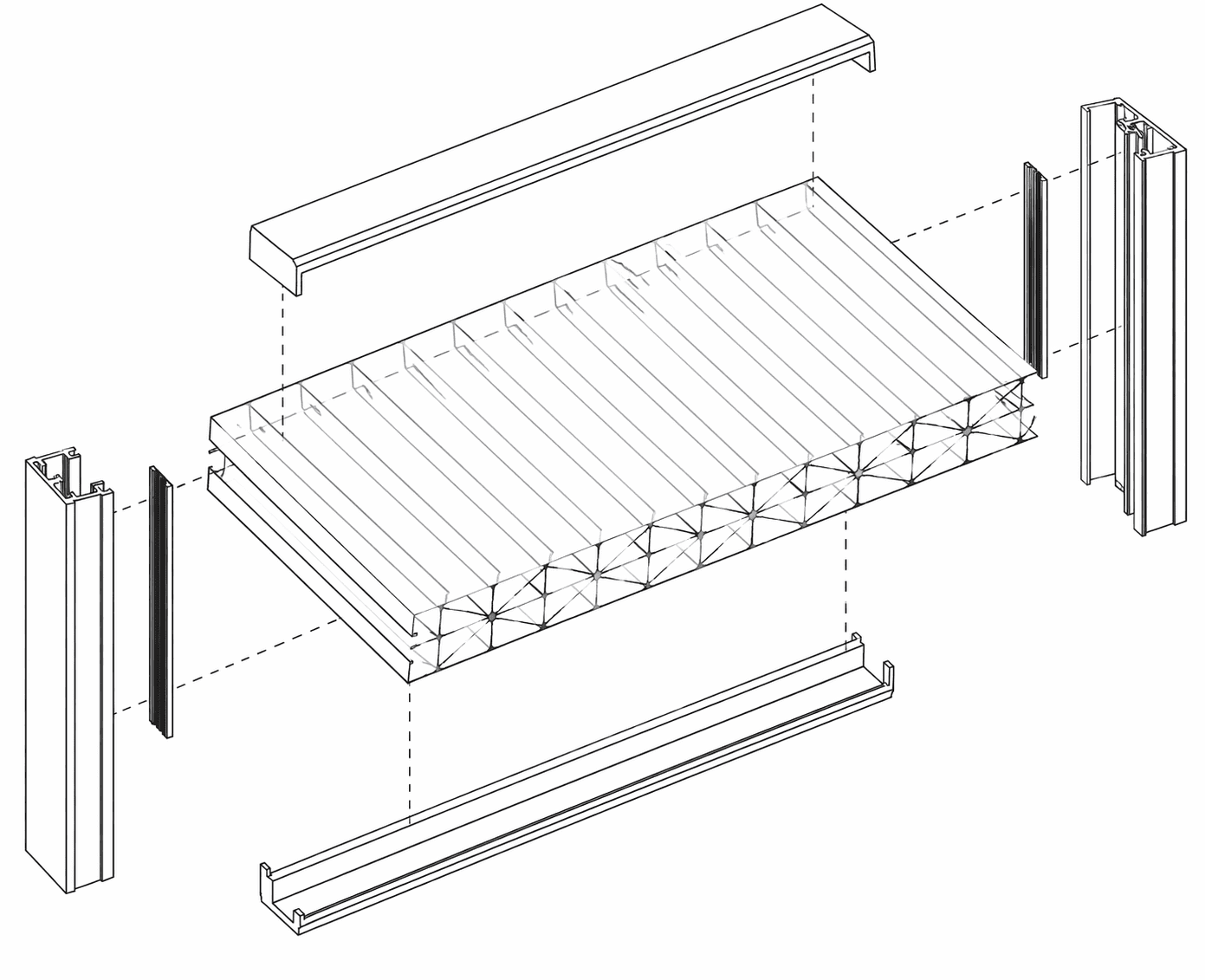 Poliweglan komorowy 16mm x Lite rysunek techniczny